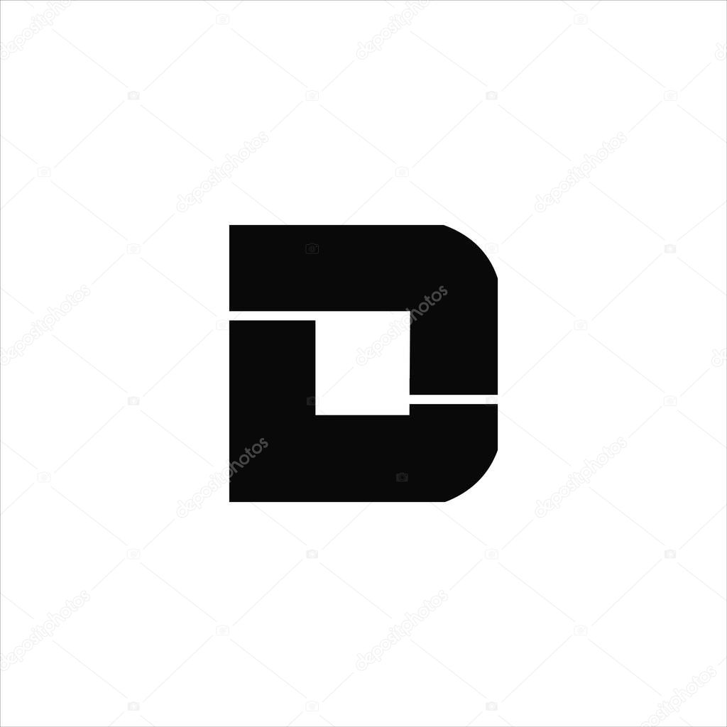 Initial letter dl or ld logo design template.dl and ld letter logo design