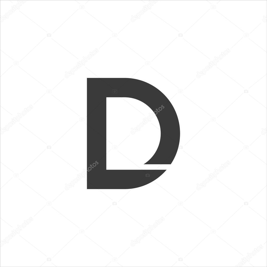 Initial letter dl or ld logo design template.dl and ld letter logo design