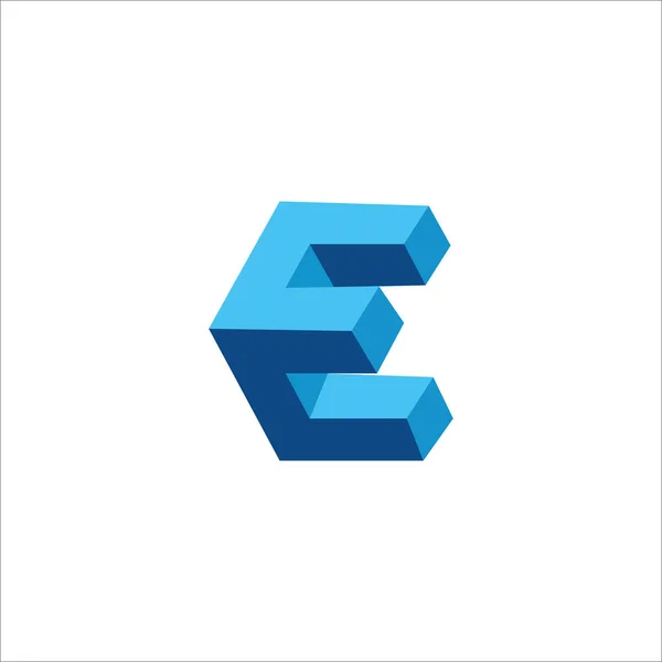 Letter E logo ontwerpsjabloon — Stockvector