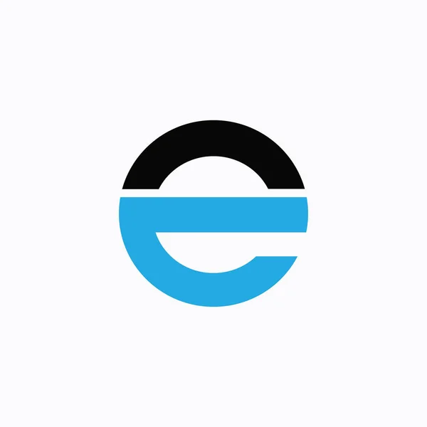 Modelo inicial de design de logotipo da letra ec ou ce — Vetor de Stock