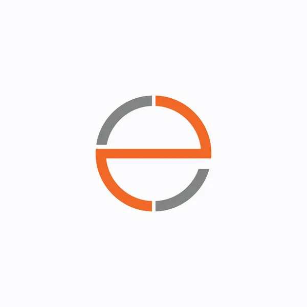 İlk harf ec veya ce logo tasarım şablonu — Stok Vektör