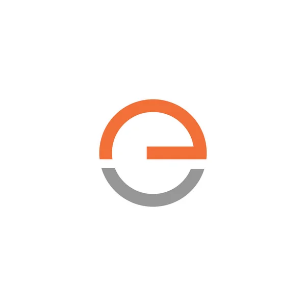 Шаблон дизайну початкової літери Ec або ce логотипу — стоковий вектор
