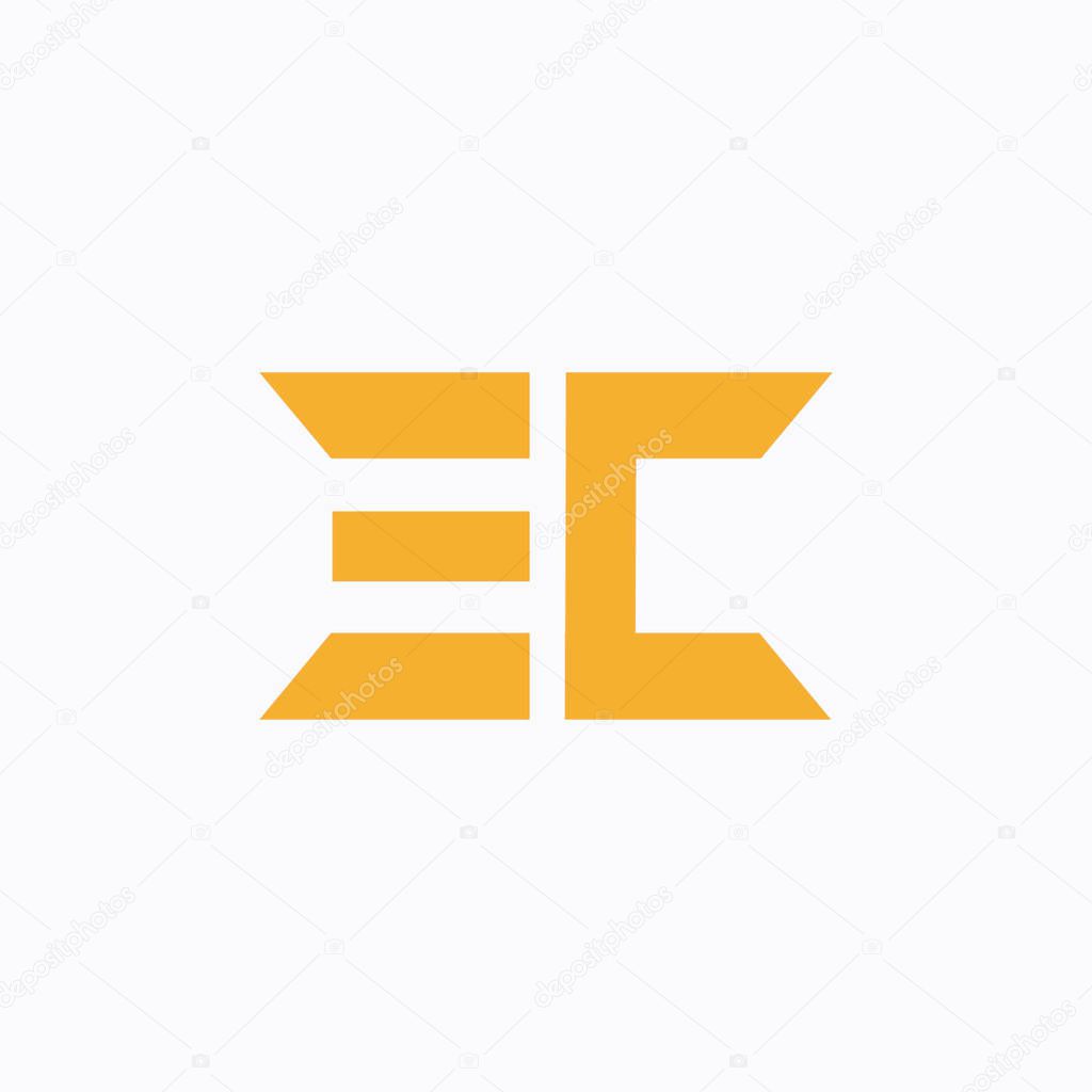 Ec and ce letter logo design.ec,ce initial based alphabet icon logo design
