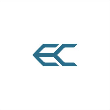 İlk harf ec veya ce logo tasarım şablonu