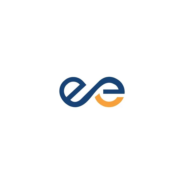 Logo Litera Design Pierwszy Projekt Ikony Alfabetu — Wektor stockowy