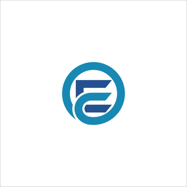 Initial letter ec or ce logo design template — 스톡 벡터