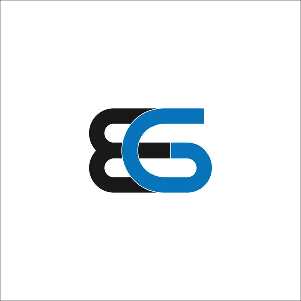 Initial letter eg or ge logo design template — 스톡 벡터