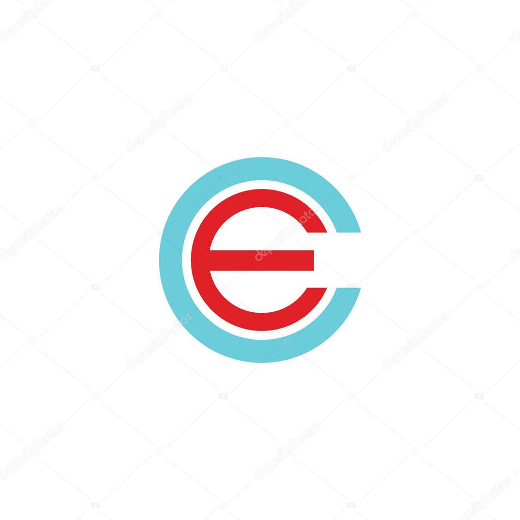 Ec and ce letter logo design.ec,ce initial based alphabet icon logo design