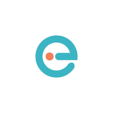 İlk harf ei veya ie logo tasarım şablonu