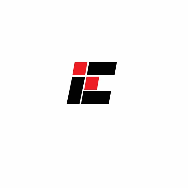 Initial letter ei or ie logo design template — 스톡 벡터