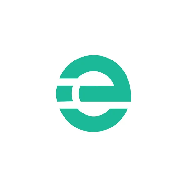 Anfangsbuchstabe ei oder ie Logo-Design-Vorlage — Stockvektor