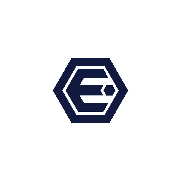 Ursprunglig bokstav ei eller ie logotyp design mall — Stock vektor