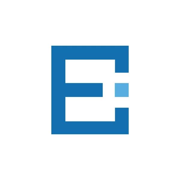 Anfangsbuchstabe ei oder ie Logo-Design-Vorlage — Stockvektor