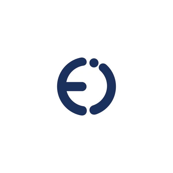 Plantilla inicial de diseño de letras ei o ie logo — Vector de stock