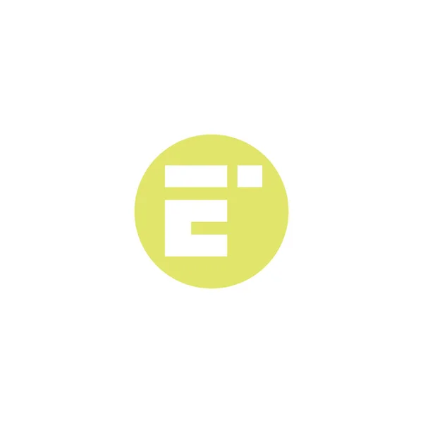 Beginletter ei of ie logo ontwerp template — Stockvector