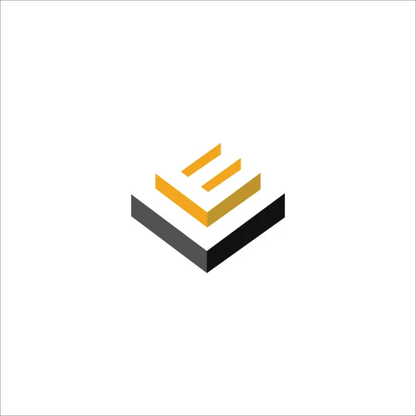 Modelo de design inicial da letra el ou le logo — Vetor de Stock