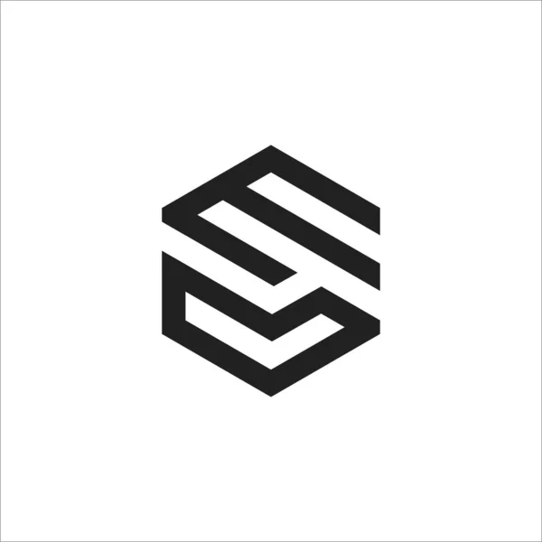Initial letter el or le logo design template — Stock Vector