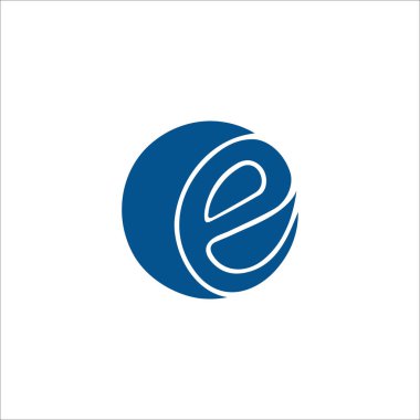 İlk harf eo veya oe logo tasarım şablonu
