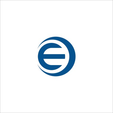 İlk harf eo veya oe logo tasarım şablonu