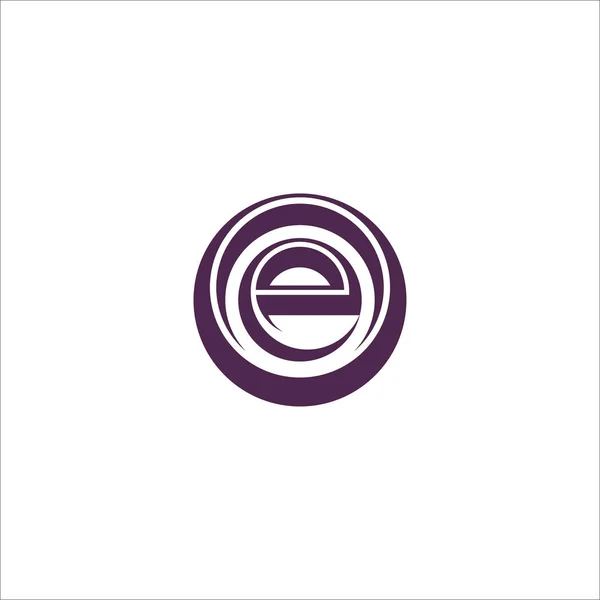 Plantilla inicial de diseño de letras eo o oe logo — Archivo Imágenes Vectoriales