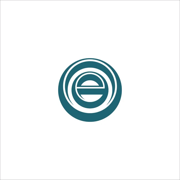 Lettera iniziale eo o oe logo modello di design — Vettoriale Stock