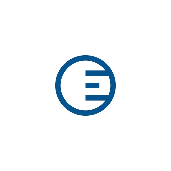 Шаблон логотипа eo или oe — стоковый вектор