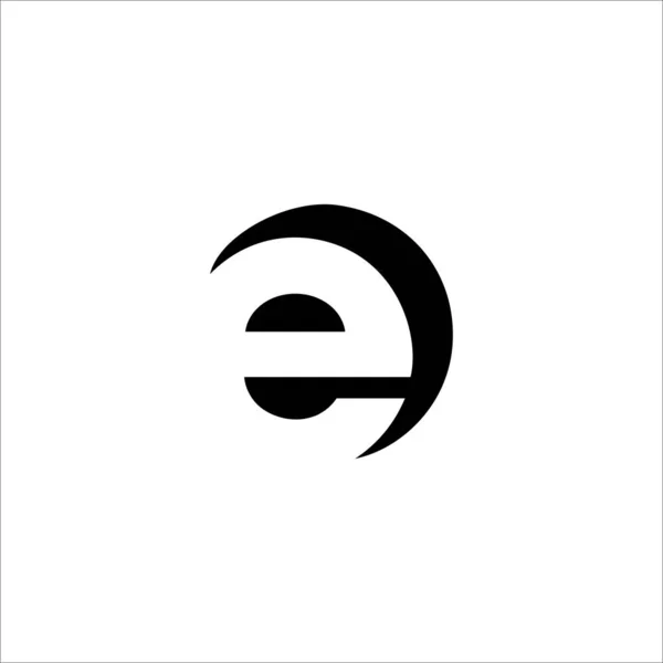 Initial letter eo or oe logo design template — 스톡 벡터