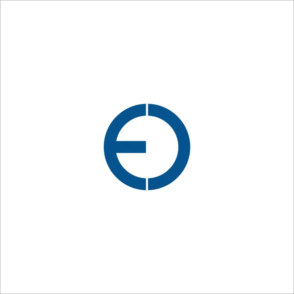 Beginletter eo of oe logo ontwerp template — Stockvector