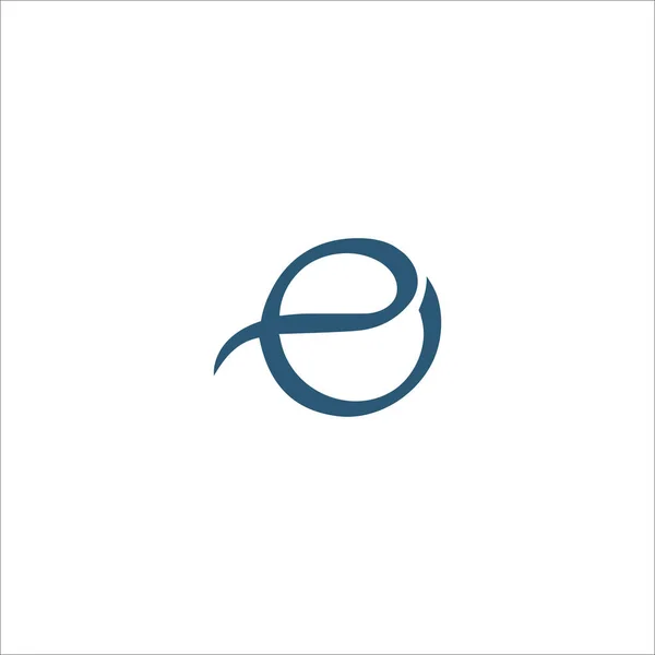 Beginletter eo of oe logo ontwerp template — Stockvector