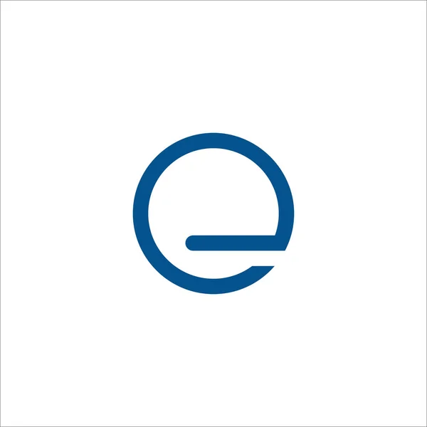 Initial letter eo or oe logo design template — 스톡 벡터