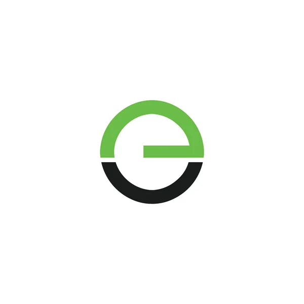 Шаблон логотипа eo или oe — стоковый вектор