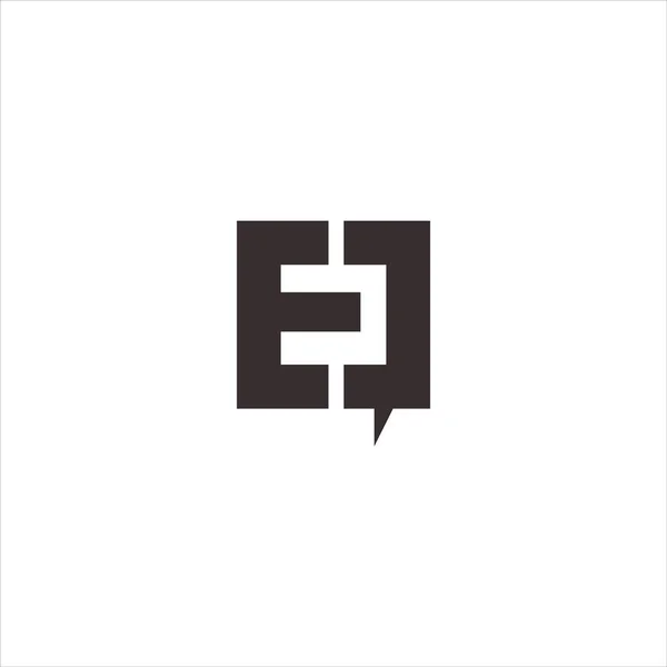 Initiële letter eq of qe logo vector ontwerp template — Stockvector