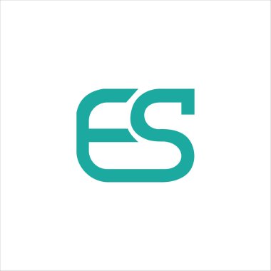 İlk harf es veya se logo tasarım şablonu