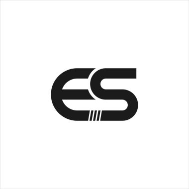 İlk harf es veya se logo tasarım şablonu