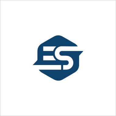 İlk harf es veya se logo tasarım şablonu