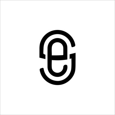 İlk harf es veya se logo tasarım şablonu