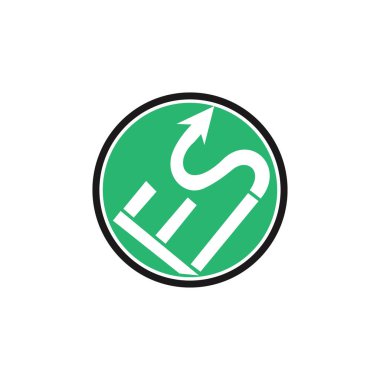 İlk harf es veya se logo tasarım şablonu