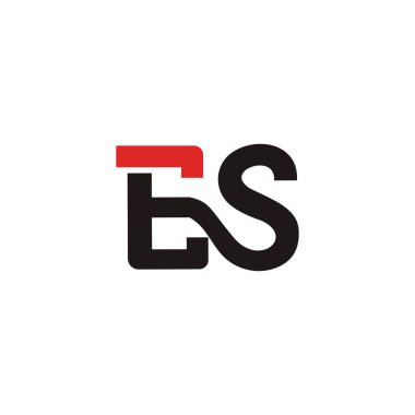İlk harf es veya se logo tasarım şablonu