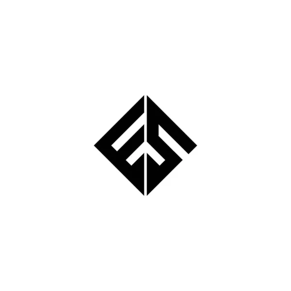 Carta inicial es ou se modelo de design do logotipo — Vetor de Stock