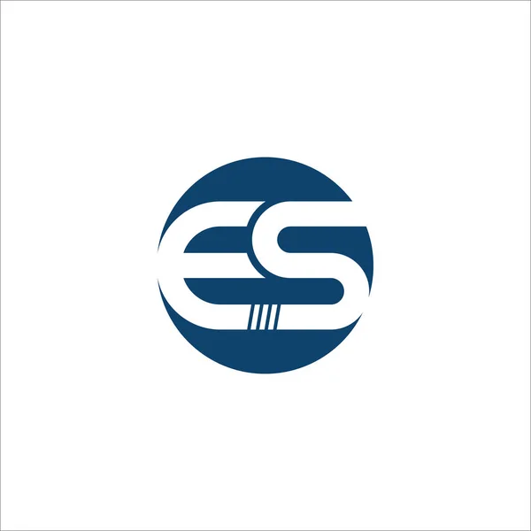 Initiële letter es of se logo ontwerp template — Stockvector