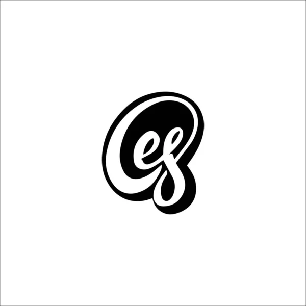 Initiële letter es of se logo ontwerp template — Stockvector