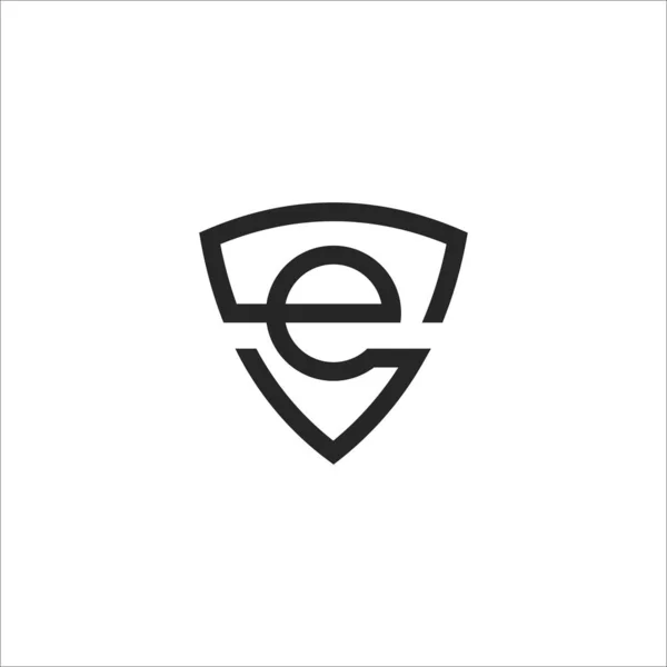 Initial letter es or se logo design template — Stock Vector