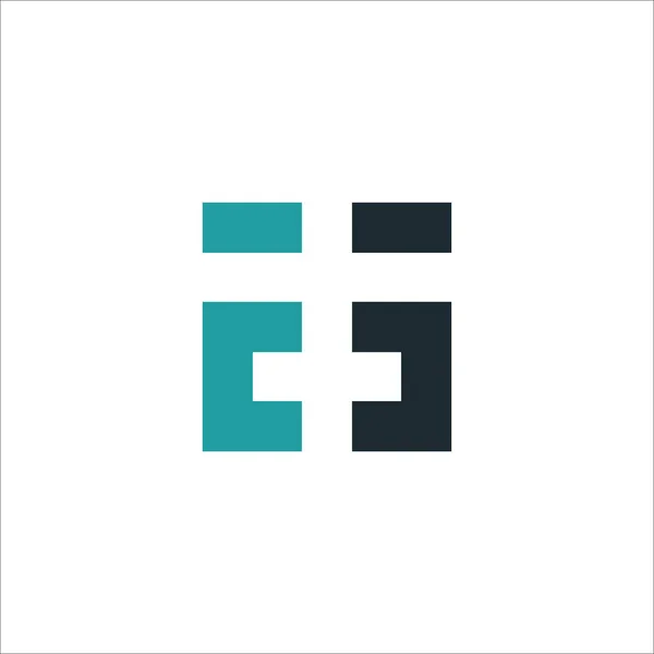 Initial letter es or se logo design template — Stock Vector