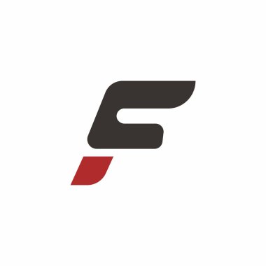 İlk harf fc veya cf logo tasarım şablonu