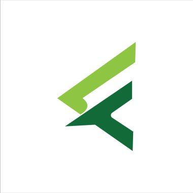 İlk harf fc veya cf logo tasarım şablonu