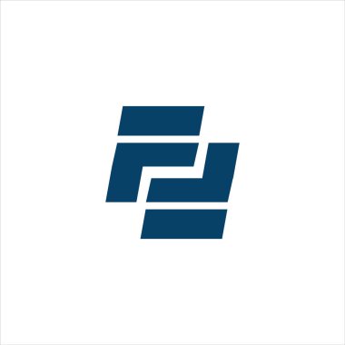 İlk harf ff logo vektör tasarım şablonu