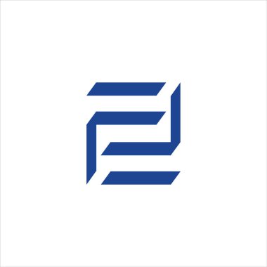 İlk harf ff logo vektör tasarım şablonu