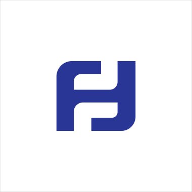 İlk harf ff logo vektör tasarım şablonu