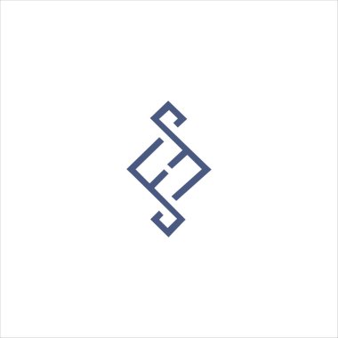 İlk harf ff logo vektör tasarım şablonu