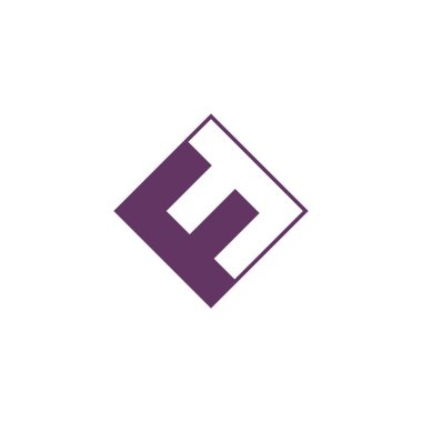 İlk harf ff logo vektör tasarım şablonu